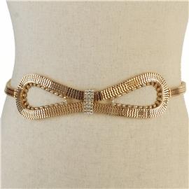 Metal Stones Bow Belt