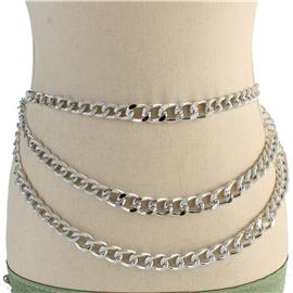 Metal Chain 3 Layers Belt