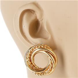 Metal Fashion Round Earring