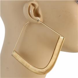 80mm Metal Square Earring