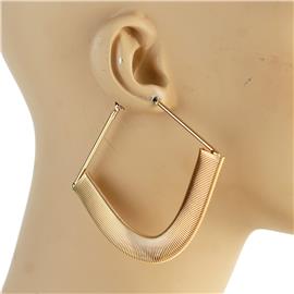 60mm Metal Square Earring