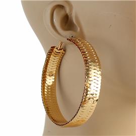 Metal Snake Hoop Earring