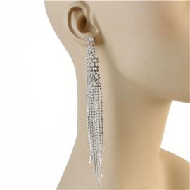 Rhinestone Long Earring