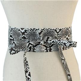 Animal Print Wrap Belt