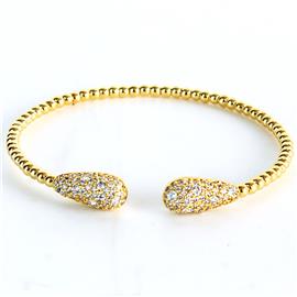 CZ Tear Shape Bangle