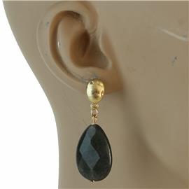 Semi-Natural Stone Teardrop Earring