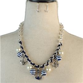 Anchor Necklace Set