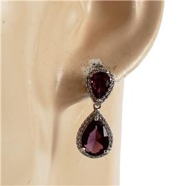 CZ Teardrop Dangling Earring