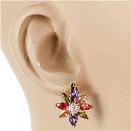 CZ Flower Earring