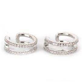 CZ Huggie Hoop Earring