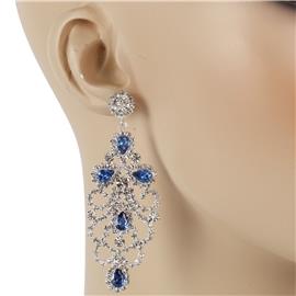 CZ Chandelier Swirl Earring