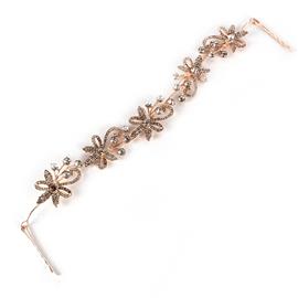 Crystal Swirl Long Hair Pin / Headband