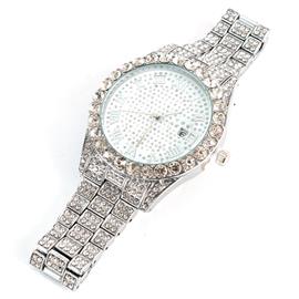 Rhinestone Round Watch