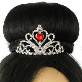 Rhinestones Heart Mini Tiara