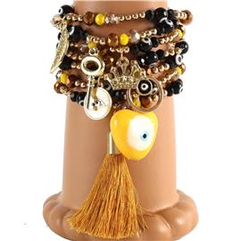 Fashion Multilayereds Charms Tassel Bracelet