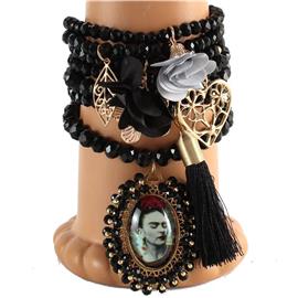 Fashion Multilayereds Charms Tassel Bracelet