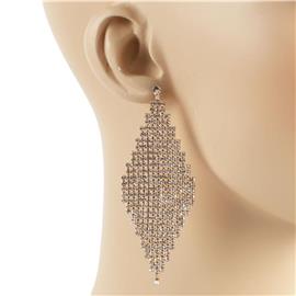 Rhinestone Long Earring