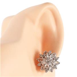 Cubic Zirconia Flower Earring