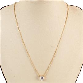 Cubic Zirconia Pendant Necklace