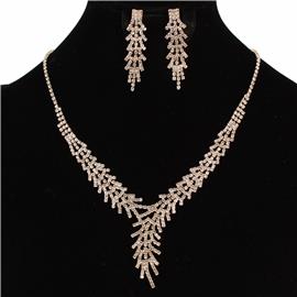 Rhinestones Necklace Set