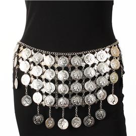 Metal Coin Belly Chain Belt