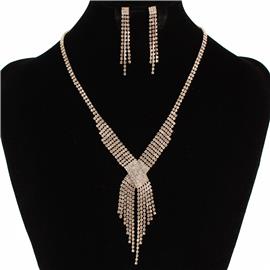 Rhinestones Necklace Set