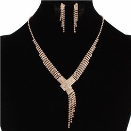 Rhinestones Necklace Set