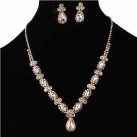 Rhinestones Necklace Set