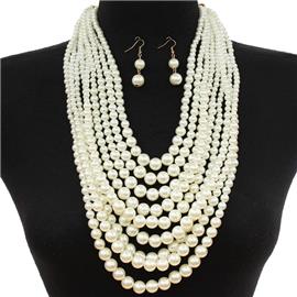 Pearl Necklace Set