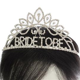 "Rhinestone "Bride To Be " Tiara "