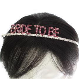 "Rhinestone "Bride To Be " Tiara "