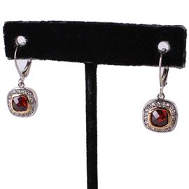 CZ Dangling Square Earring