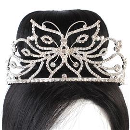 Butterfly Rhinestone Tiara