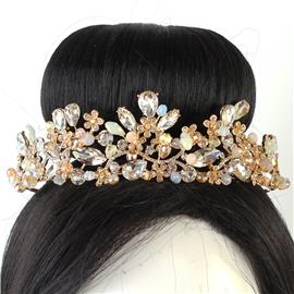 Rhinestone Beads Tiara