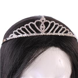 Rhinestone Heart Tiara