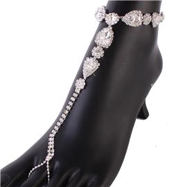 Rhinestones Tear Anklet