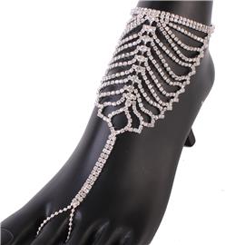 Rhinestones Layereds Anklet