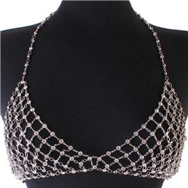 Rhinestones Bra Chain