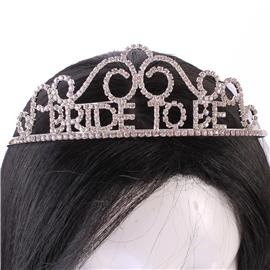 "Rhinestone " Bride To Be" Tiara "