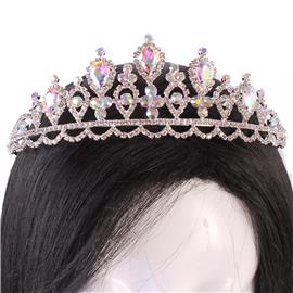 Rhinestone Tear Shape Tiara