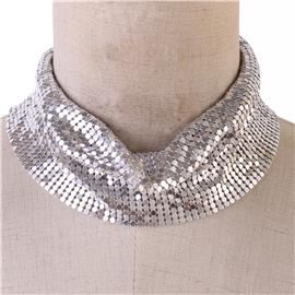 Mesh Chain Choker Necklace