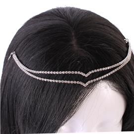 Rhinestone Drop Hair Chain