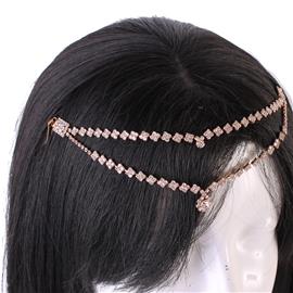 Rhinestone Drop Hair Chain