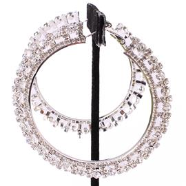 Rhinestone Hoop Earring