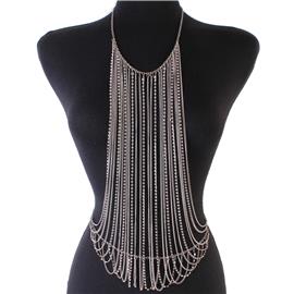 Multilayereds Rhinestones-Chain Body Chain