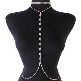 Rhinestones Body Chain Choker Body Chain