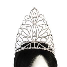 Rhinestones Swirl Leaves Crown Tiara