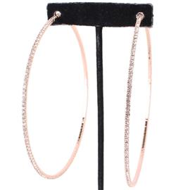 Rhinestone Hoop Earring