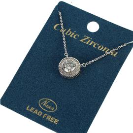 CZ Pendant Necklace