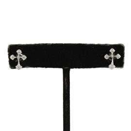 CZ Cross Earring